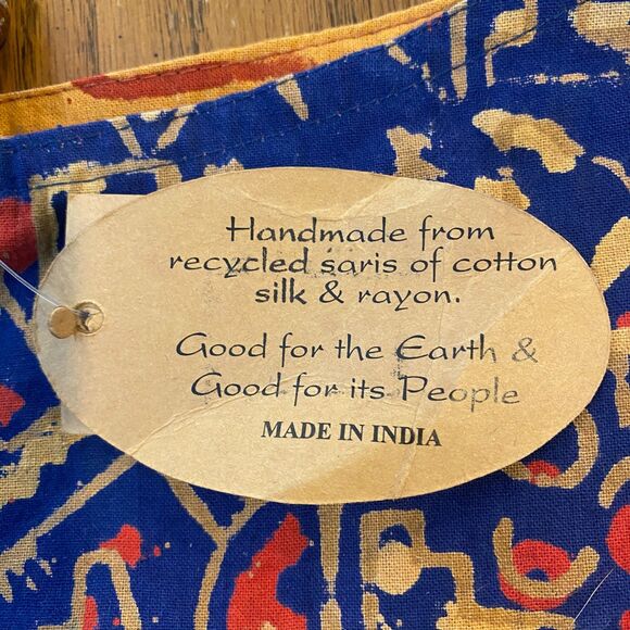 Tribal Boho Hippie Festival Sling Purse Handmade Cotton Art Studio Company NWT - Picture 4 of 8